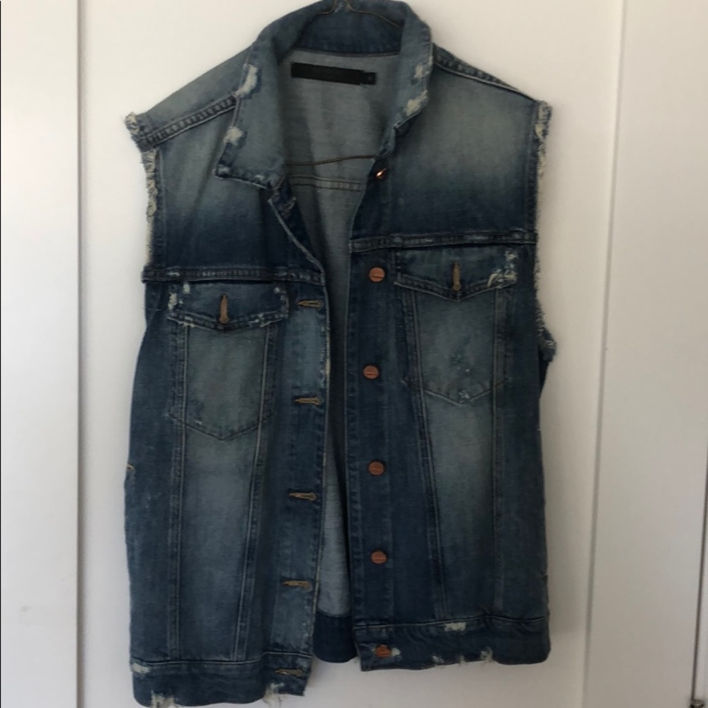 Genetic Denim oversized vest